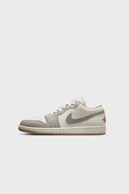 Air Jordan 1 Low SAIL/FIRE RED-COLLEGE GREY-HEMP 553558-169 sold by Nomad