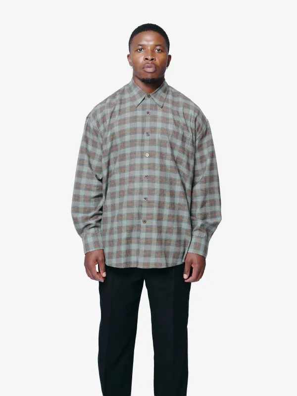 Borrowed Shirt Iowa Flannel Check M4252BI sold by Nomad