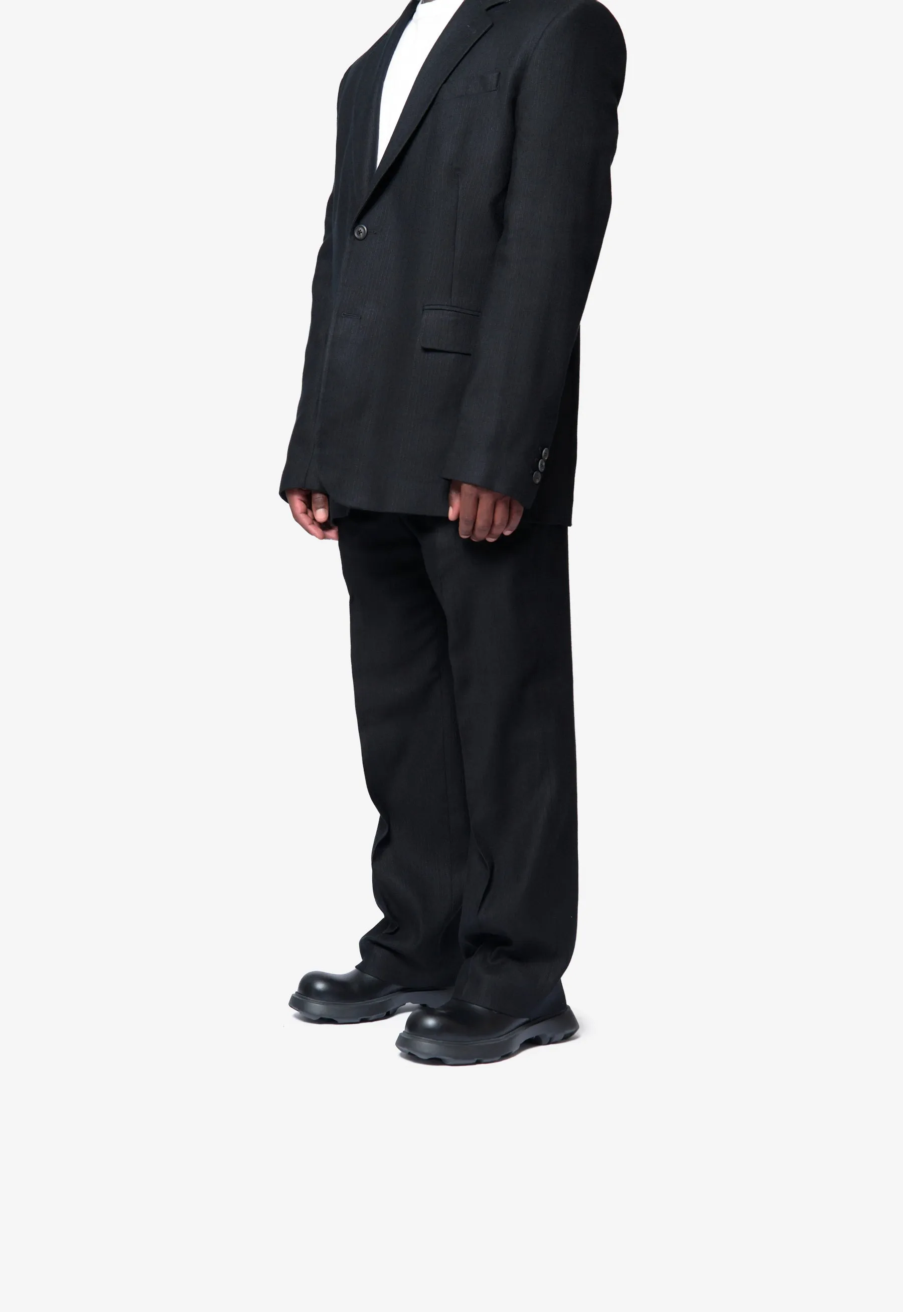 Borrowed Chino Coal Black Link Stripe Weave M4254BC sold by Nomad product image thumbnail 4
