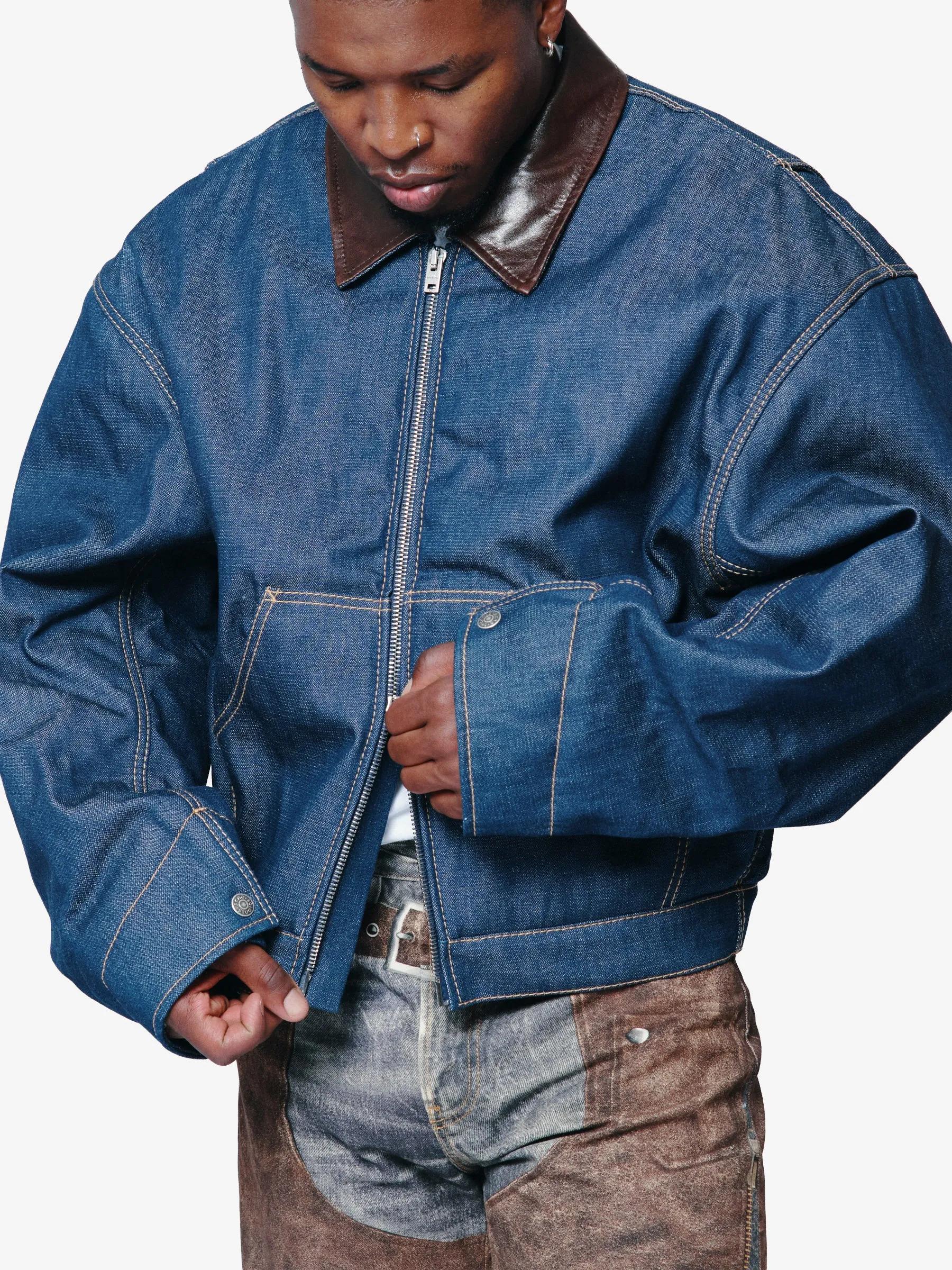 Denim Jacket Indigo Blue FN-MN-OUTW001234 sold by Nomad product image thumbnail 2