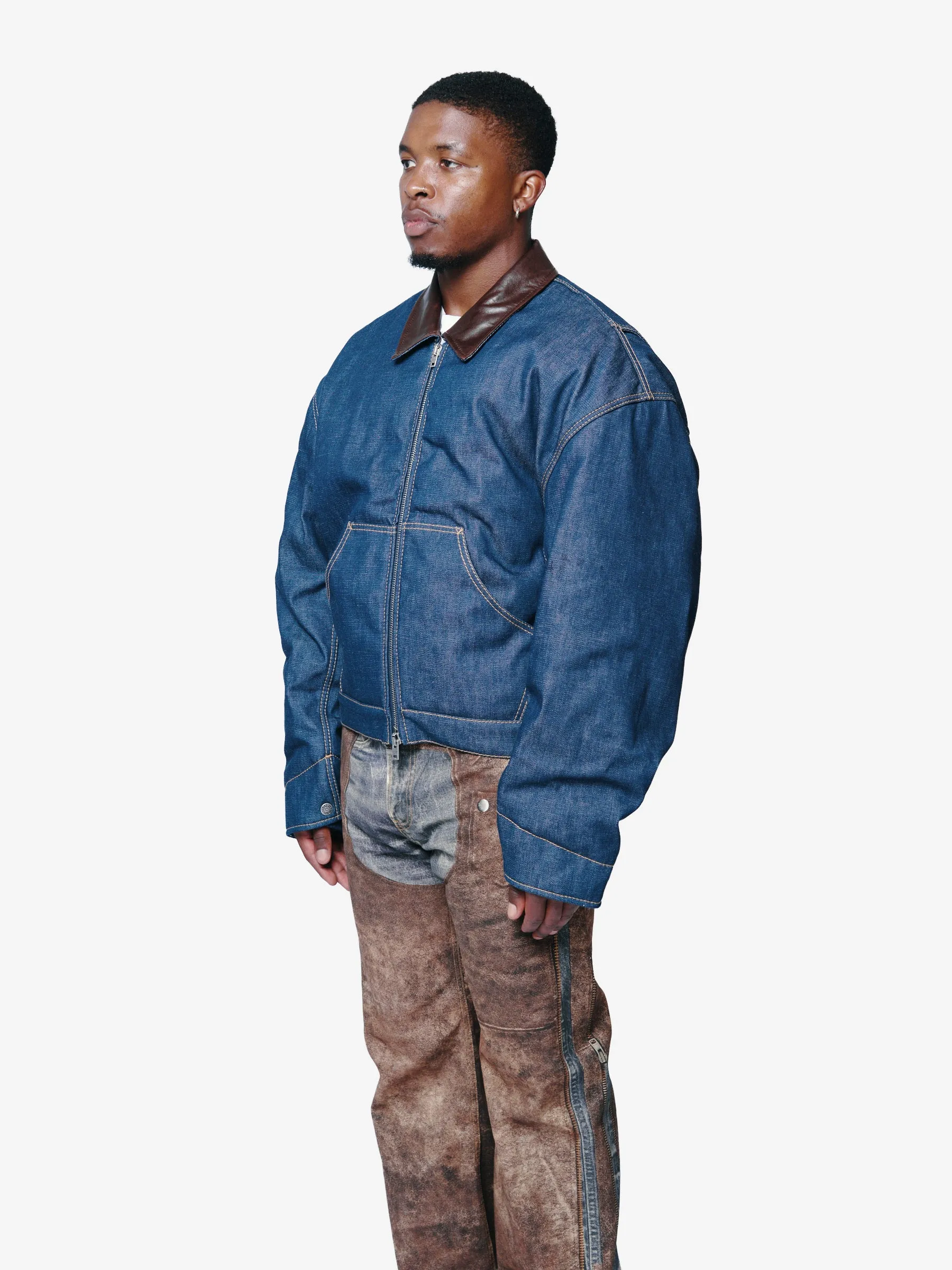 Denim Jacket Indigo Blue FN-MN-OUTW001234 sold by Nomad product image thumbnail 4