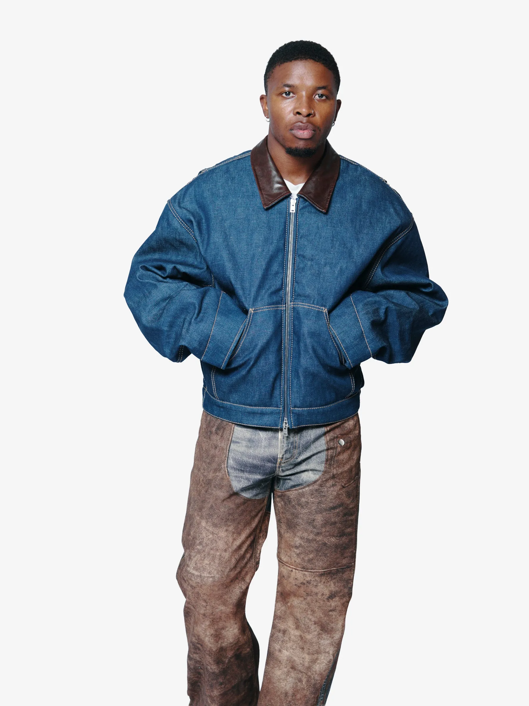 Denim Jacket Indigo Blue FN-MN-OUTW001234 sold by Nomad product image thumbnail 3