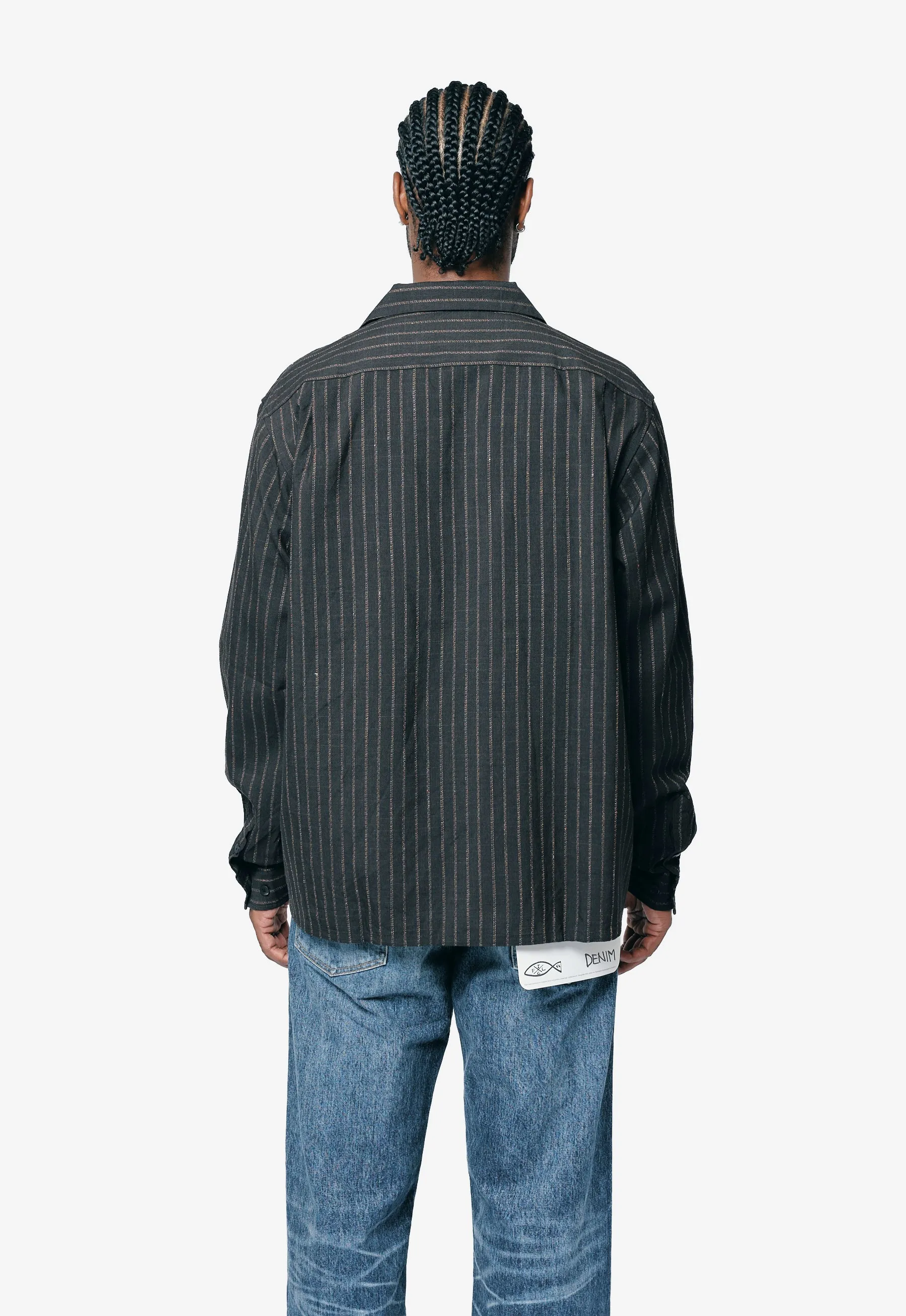 Keesey Shirt Stripes L/S Black 012520501105 sold by Nomad product image thumbnail 4