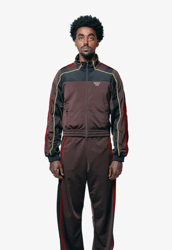 Shrunken Track Jacket Brown 137JT12722 sold by Nomad