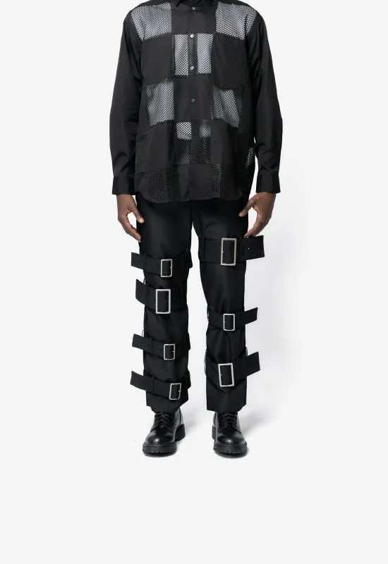 Buckled Pants Black PP-P012-051-1 made by Comme des Garcons