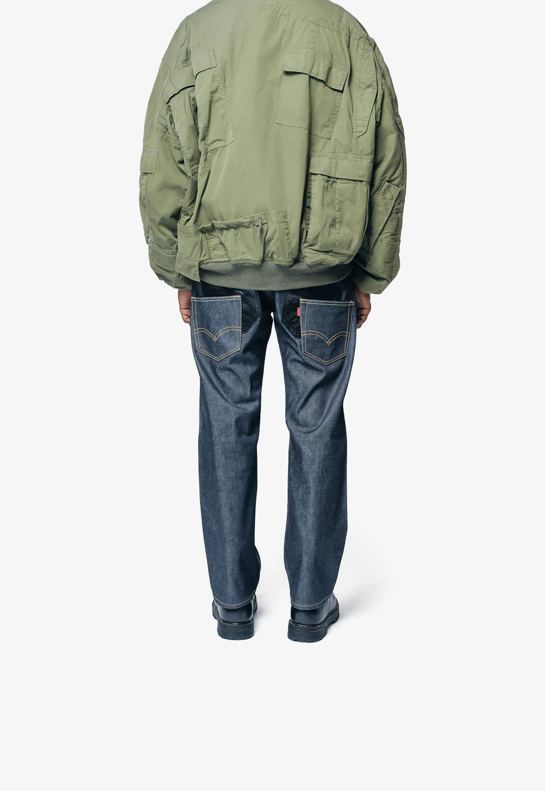 Levi's Contrast Trim Denim Pants Indigo/Black WP-P201-051-1 sold by Nomad product image thumbnail 4