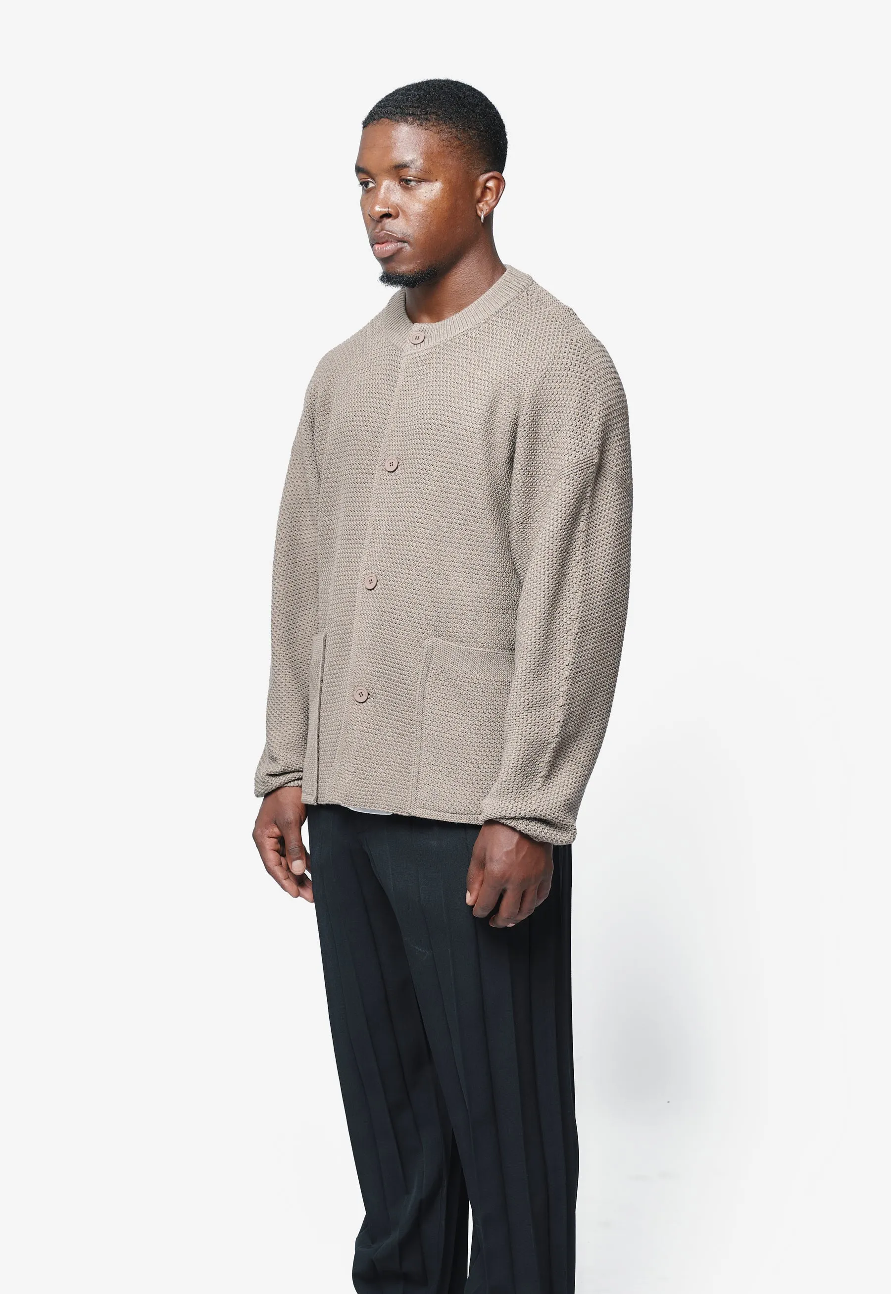 Rustic Knit Sweater Greige HP58-KC290-19 sold by Nomad product image thumbnail 3