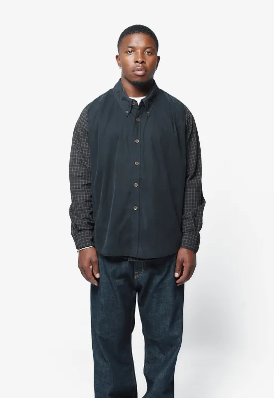 Double Borrowed Shirt Black Faux Lumberjack Check M4252DB sold by Nomad