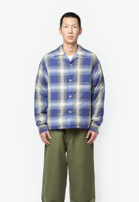 Keesey Check Down Jacket Blue 0125205013001 sold by Nomad