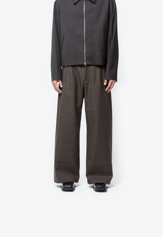 Bridge Chino Brown Dunmore Check M4254BB made by Nomad