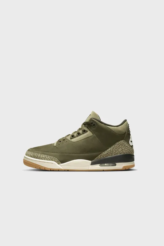 Air Jordan 3 Retro MEDIUM OLIVE/SEQUOIA-NEUTRAL OLIVE-SAIL DN3707-202 sold by Nomad