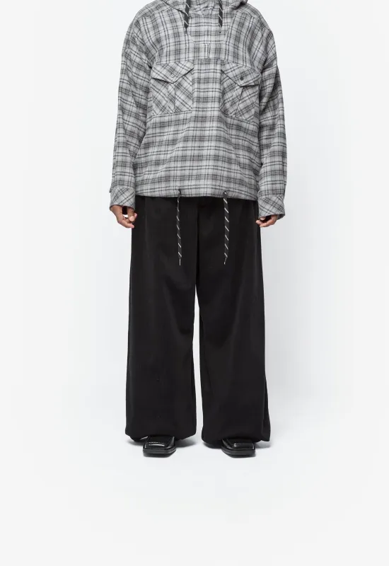 Extreme Wide Leg Tailored Trouser Black 853WP21001 sold by Nomad