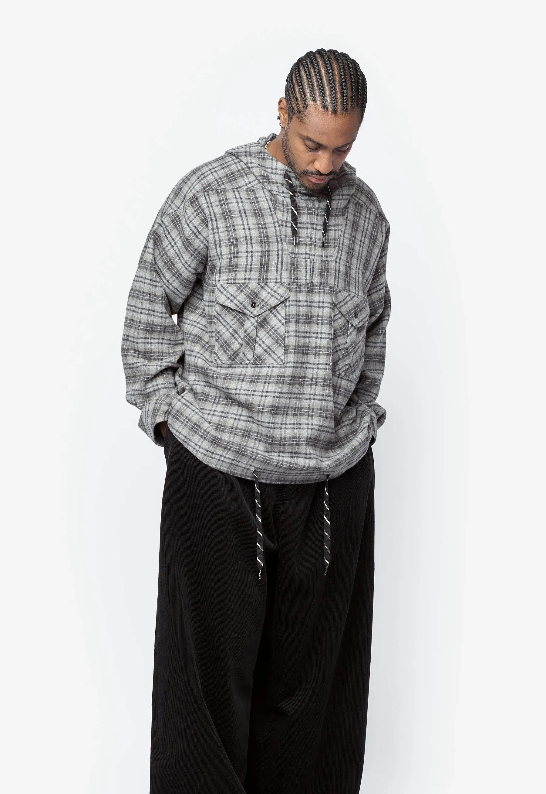 Hooded Shirt Grey Check 471WS33051 sold by Nomad product image thumbnail 5
