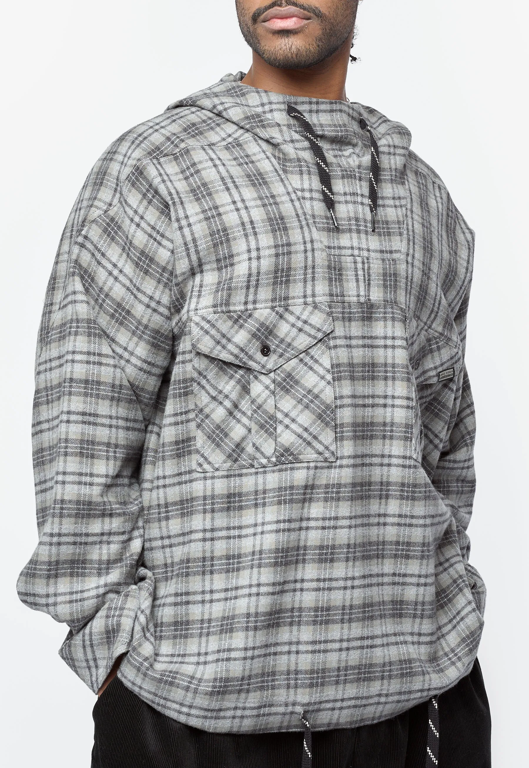 Hooded Shirt Grey Check 471WS33051 sold by Nomad product image thumbnail 2