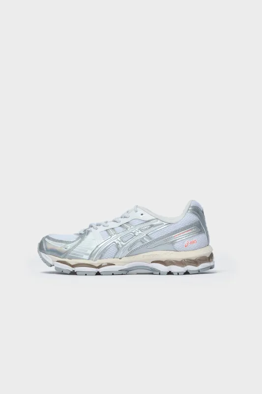 Gel-Kayano 12.1 White/Pure Silver 1203A996-100 sold by Nomad