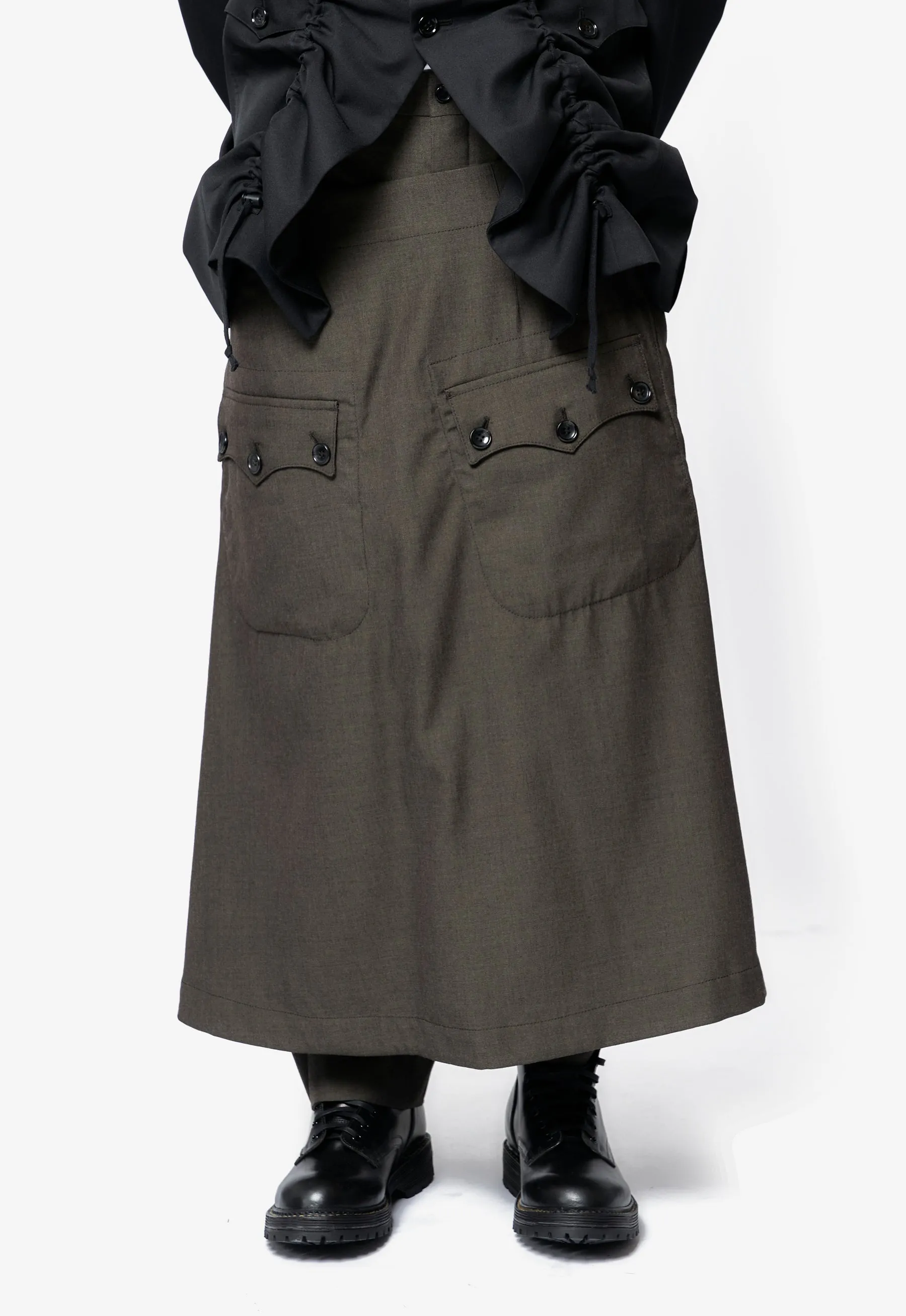 Multi Pocket Wrap Trouser Brown PP-P039-051-1 sold by Nomad product image thumbnail 2