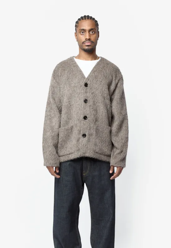 Cardigan Mole Grey Hairy Wool M2266CM made by Our Legacy