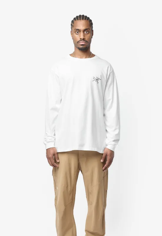 Kragg Cotton Long Sleeve Tee White Light/Black X000009714017 made by Arc'teryx