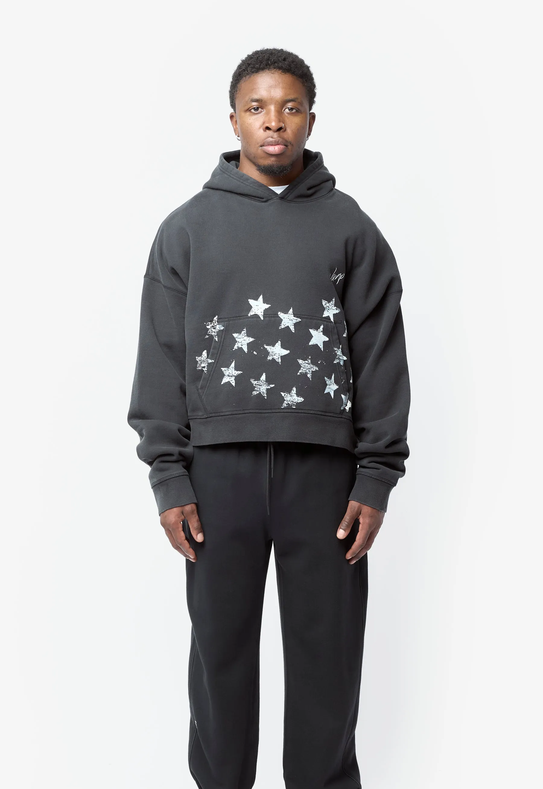 MJ IH Crop Hoodie Black/White IM7367-010 sold by Nomad