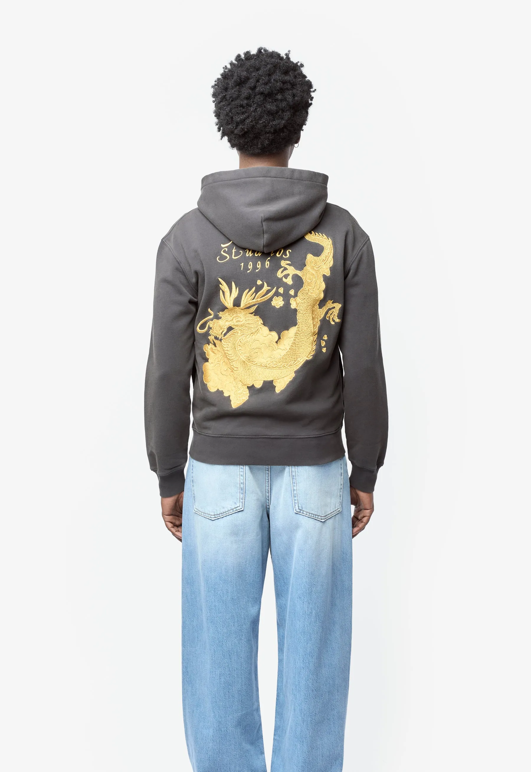 Dragon Logo Hoodie Faded Black FN-MN-SWEA000403 sold by Nomad product image thumbnail 4