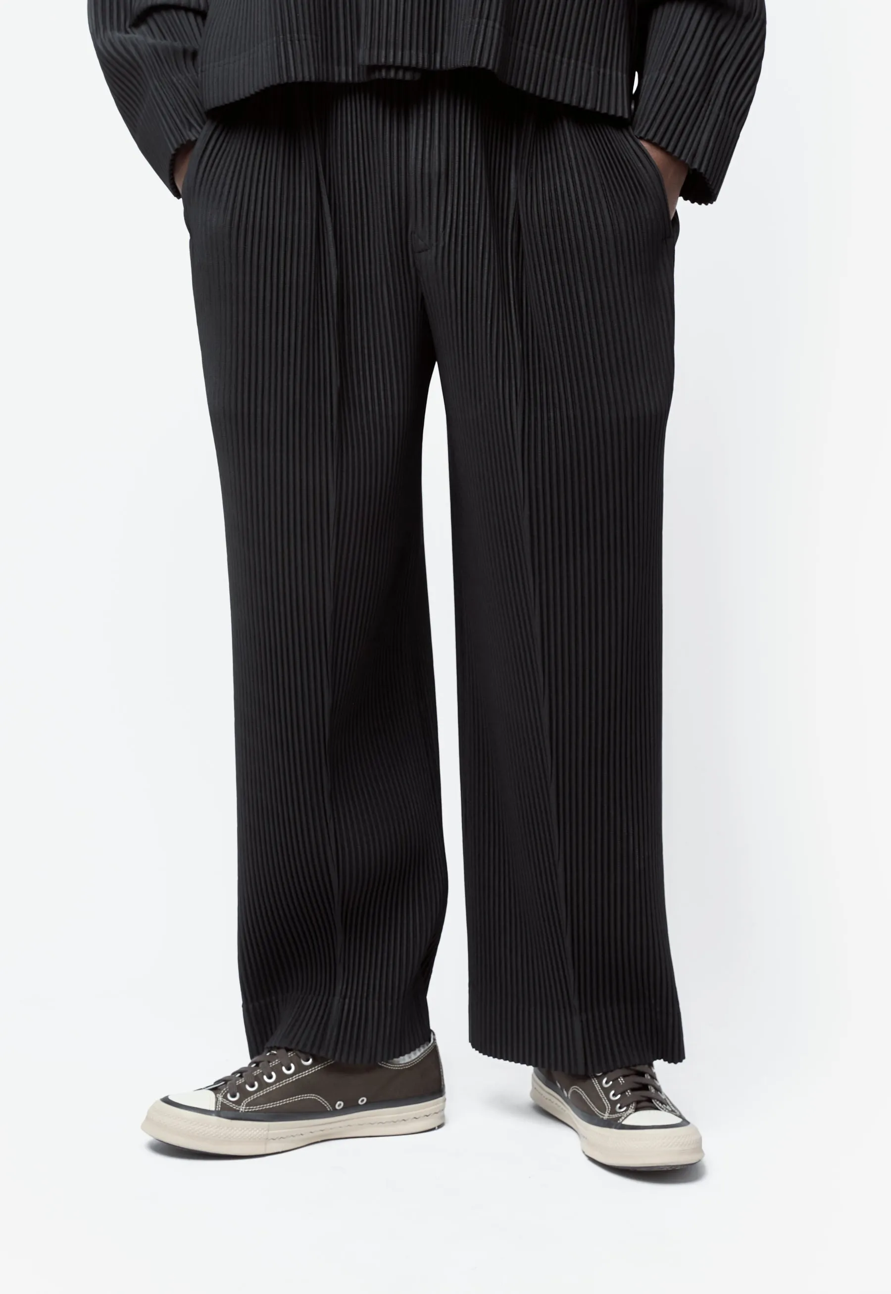 Monthly Colour January Pleated Pant Black HP66-JF014-15 sold by Nomad product image thumbnail 2