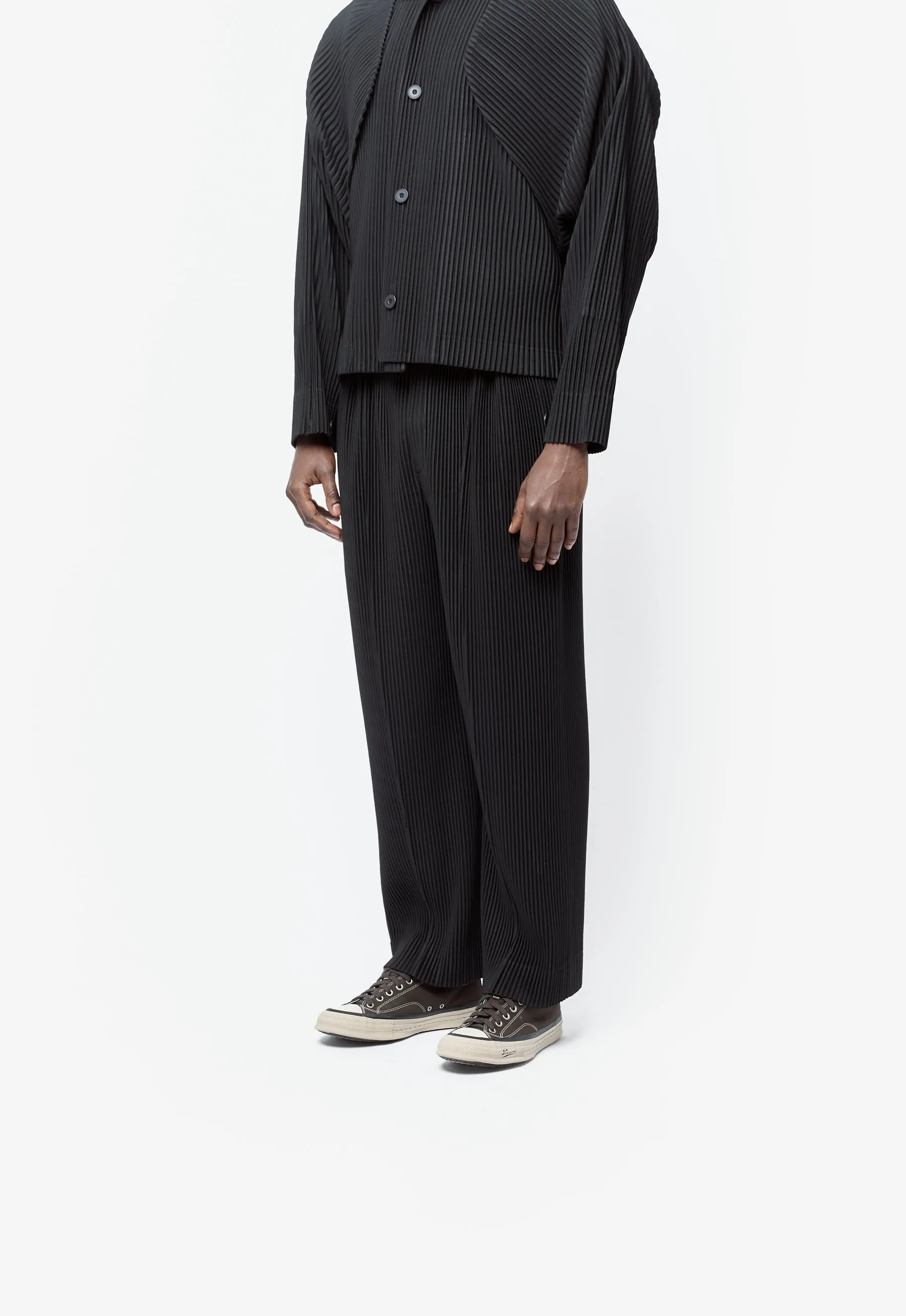 Monthly Colour January Pleated Pant Black HP66-JF014-15 sold by Nomad product image thumbnail 3