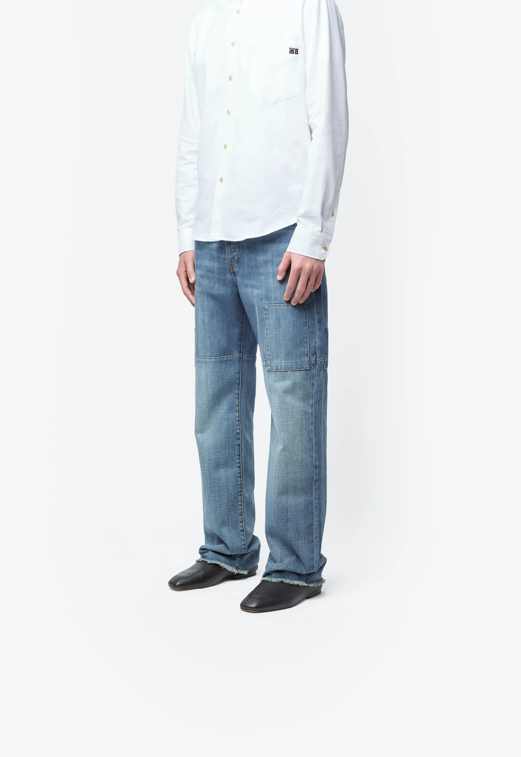 Chance Denim Patched Blue Vintage Wash MS26DE01-CO06-502 sold by Nomad product image thumbnail 3