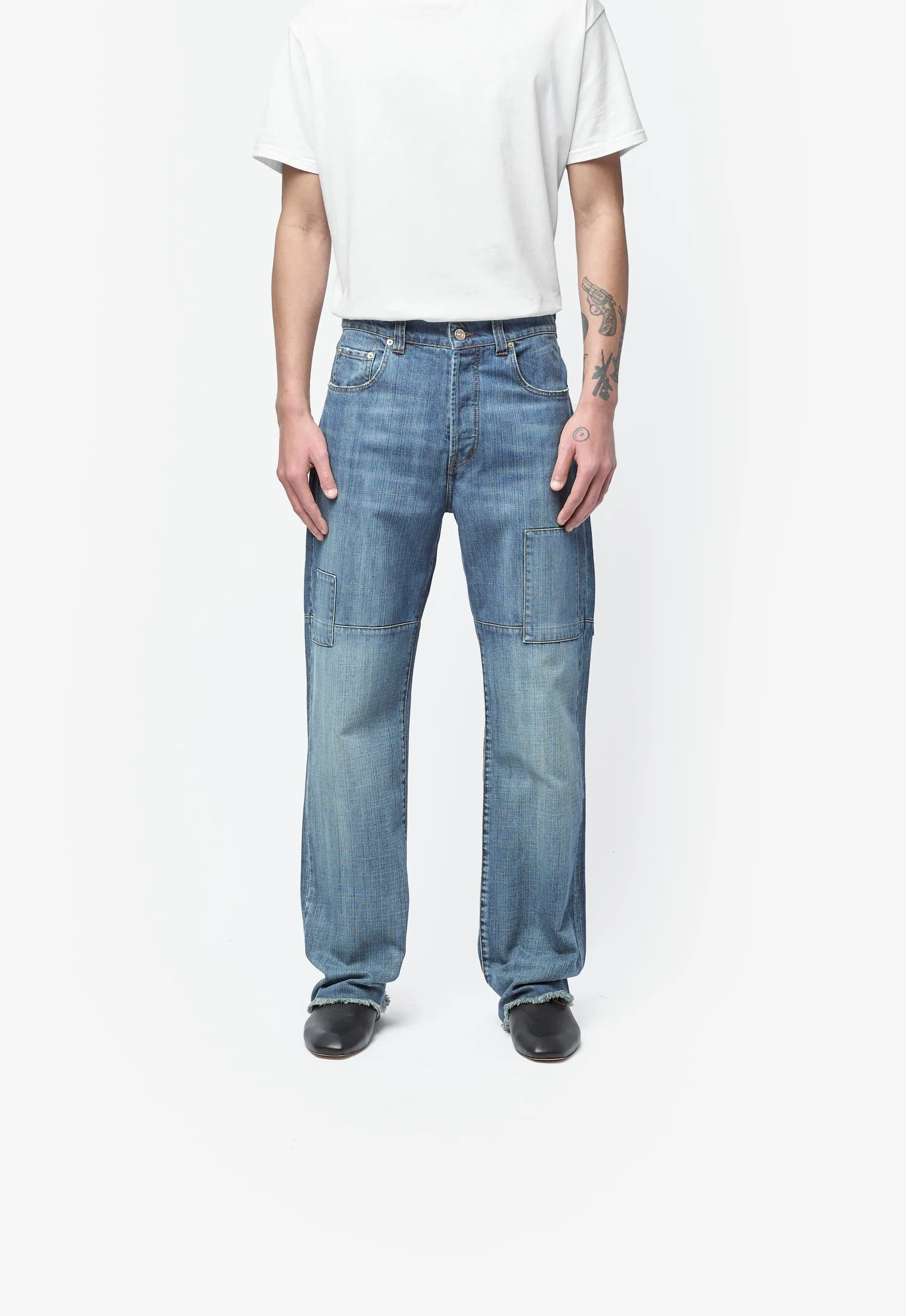 Chance Denim Patched Blue Vintage Wash MS26DE01-CO06-502 sold by Nomad product image thumbnail 5