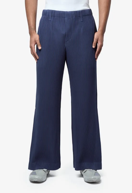 Tailored Pleats 1 Pant Manarola Boat Navy HP66-JF154-76 sold by Nomad