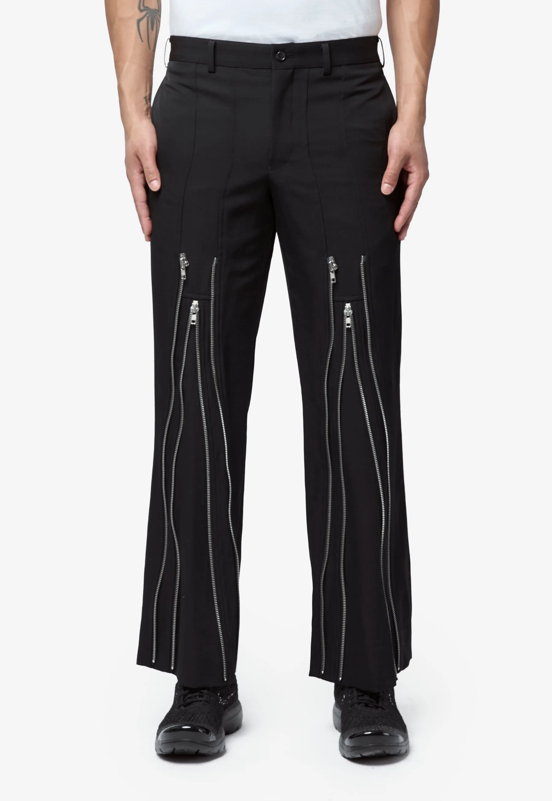 Men's Multi Zip Trouser Black PQ-P054-051-1-3 sold by Nomad