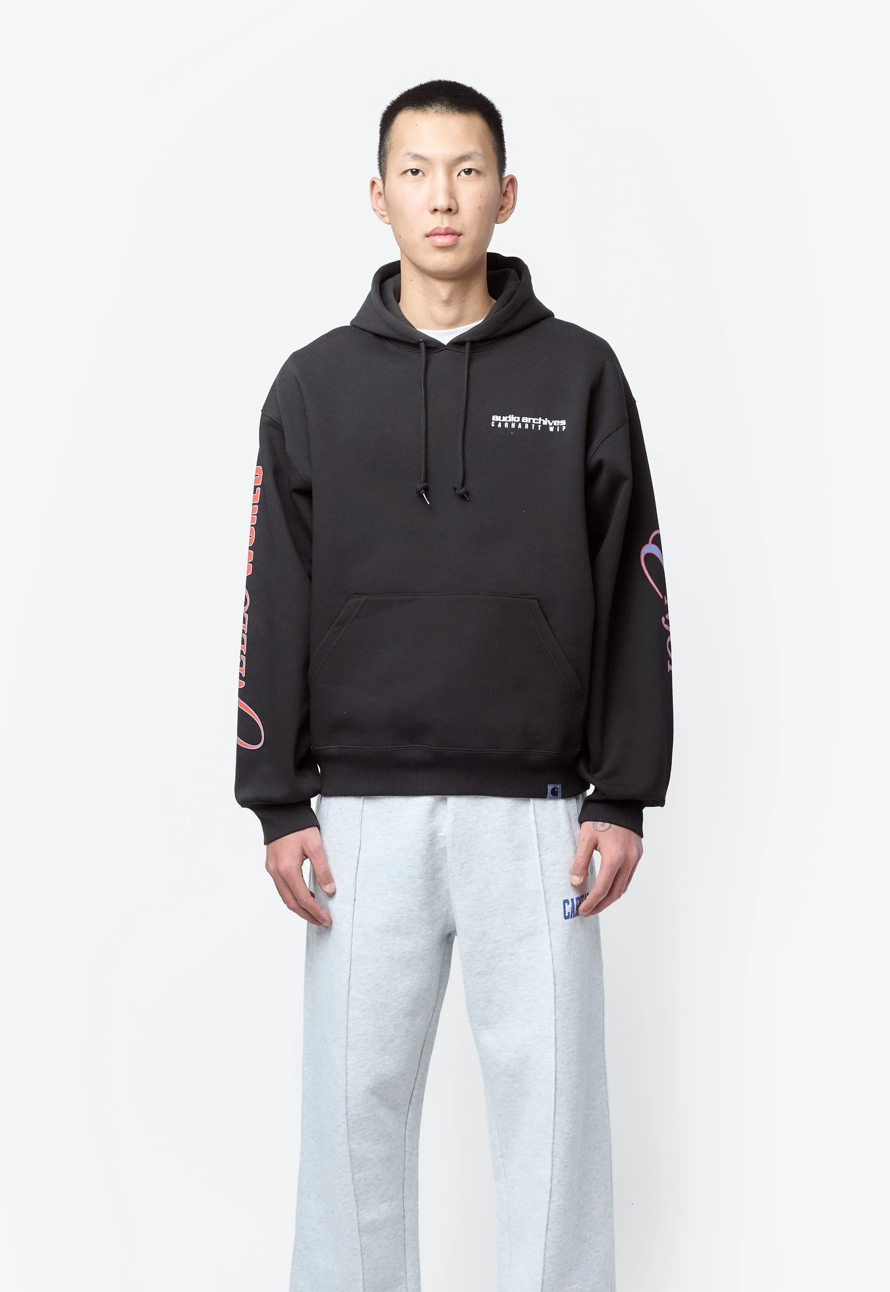 Men's Audio Archives WIP Hooded Sweatshirt Black I036683 sold by Nomad