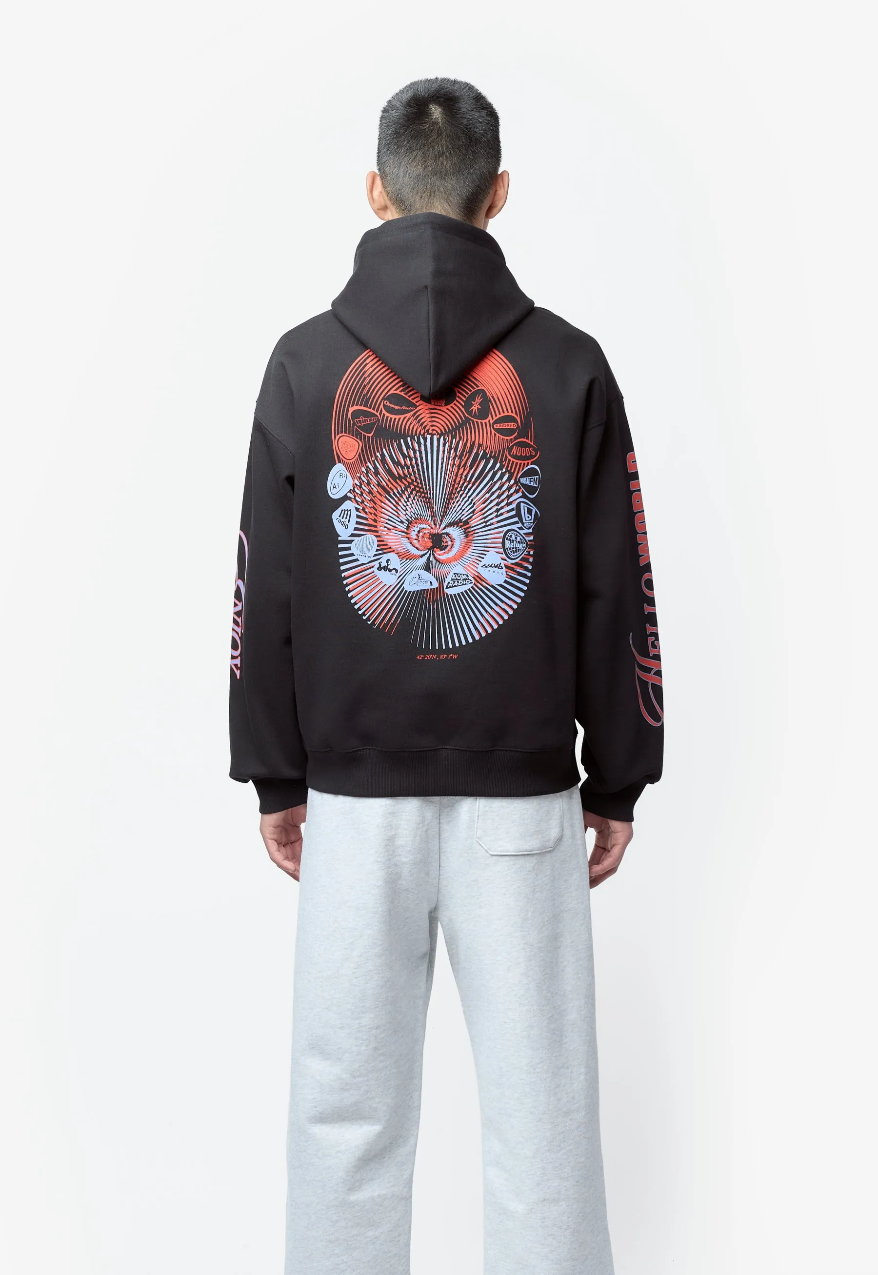 Men's Audio Archives WIP Hooded Sweatshirt Black I036683 sold by Nomad product image thumbnail 4