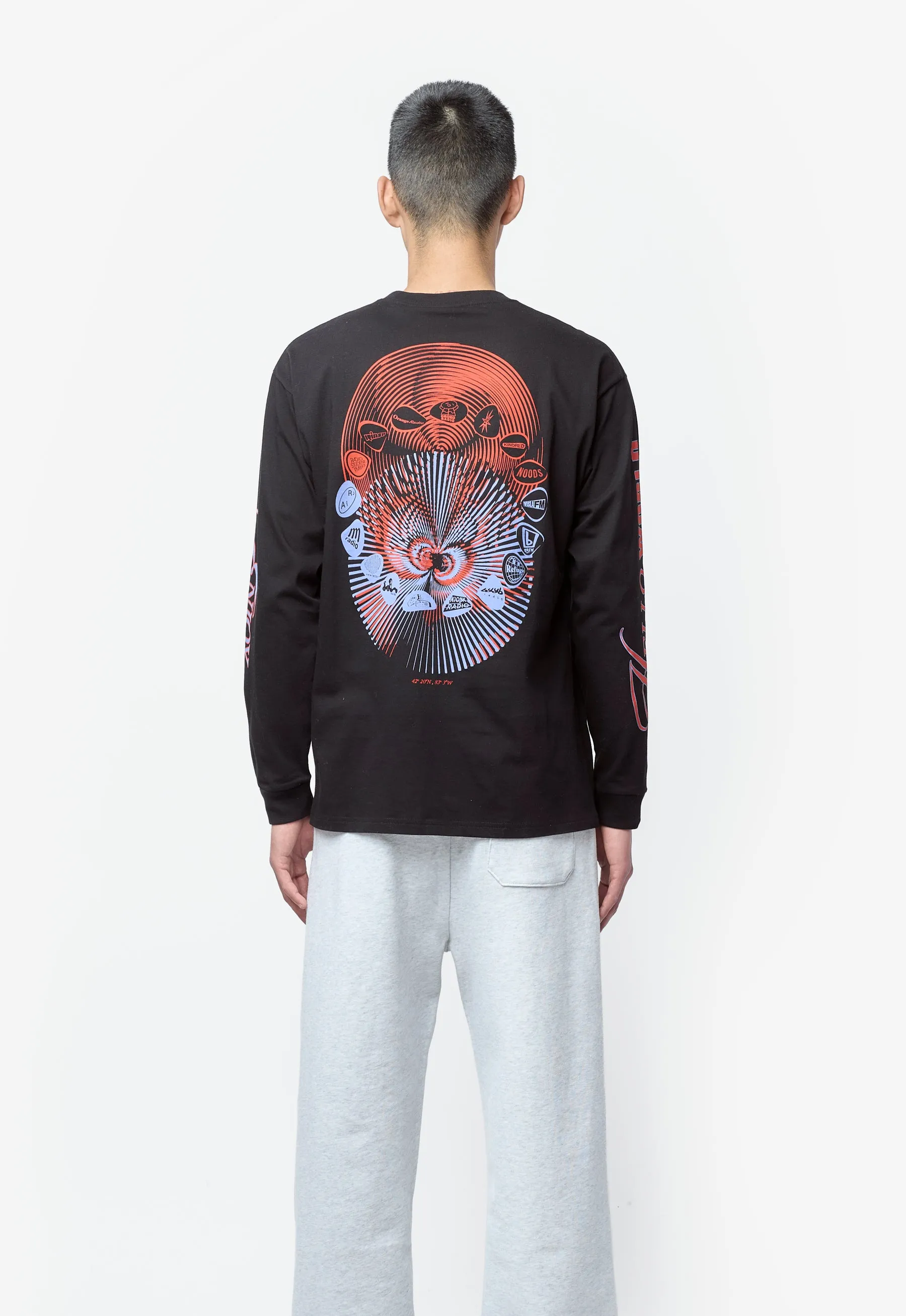 Men's Audio Archives WIP Long Sleeve T-Shirt Black I036684 sold by Nomad product image thumbnail 4