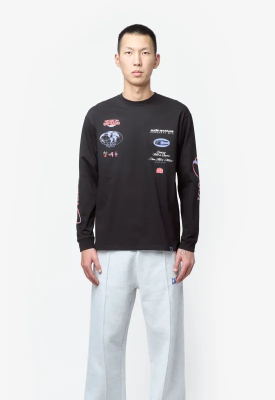 Audio Archives WIP Long Sleeve T-Shirt Black I036684 made by Nomad