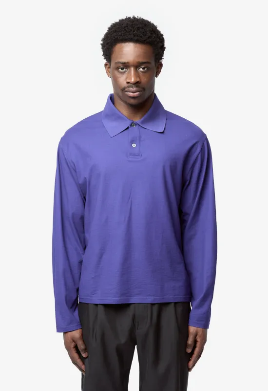 Men's Rugby Longsleeve Deep Blue High Twist Jersey M2266RD made by Our Legacy