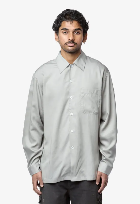 Men's Every Shirt Willow Grey Softflow Tencel M2262EWG made by Our Legacy
