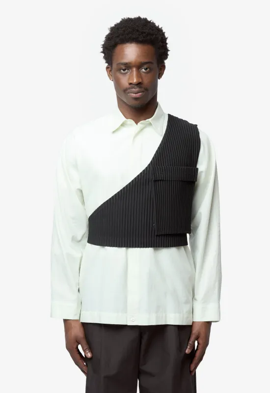 Men's Painter's Gear Vest Black HP66-JE220-15 made by Issey Miyake