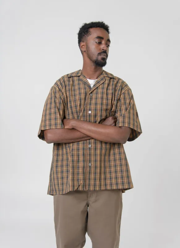 Short Sleeve Button-Up Shirt Brown/Green SHIR000719 sold by Nomad
