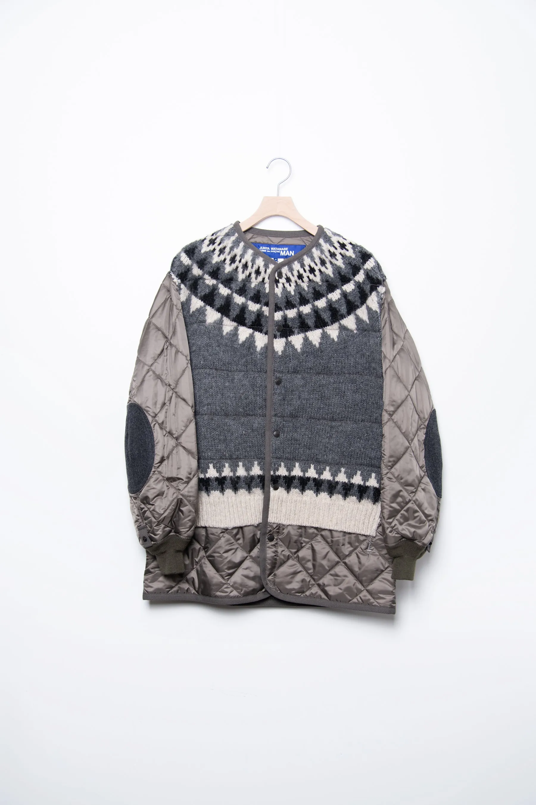 Knit Panel Liner Coat Grey C015 sold by Nomad product image thumbnail 2