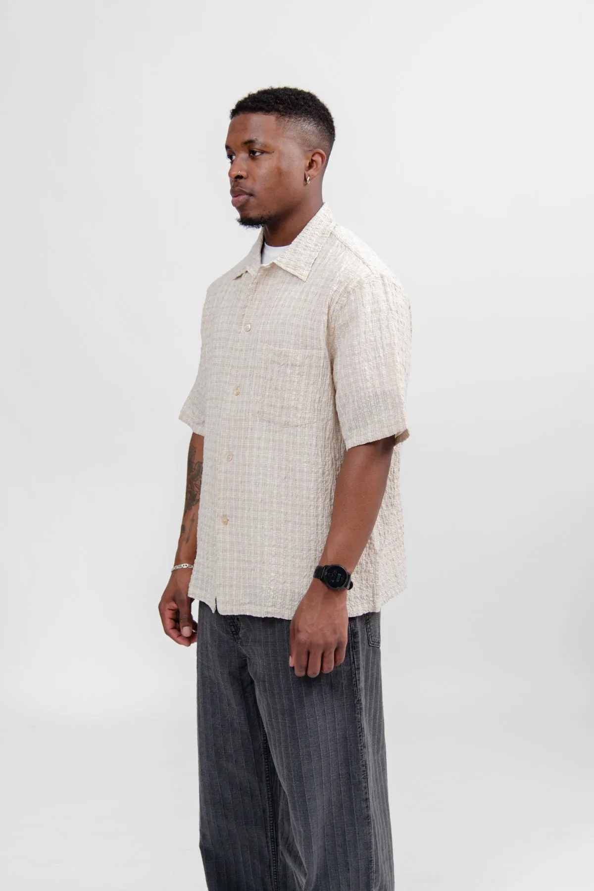 Box Shirt Shortsleeve Light Authentic Seersucker M2242BL sold by Nomad product image thumbnail 5