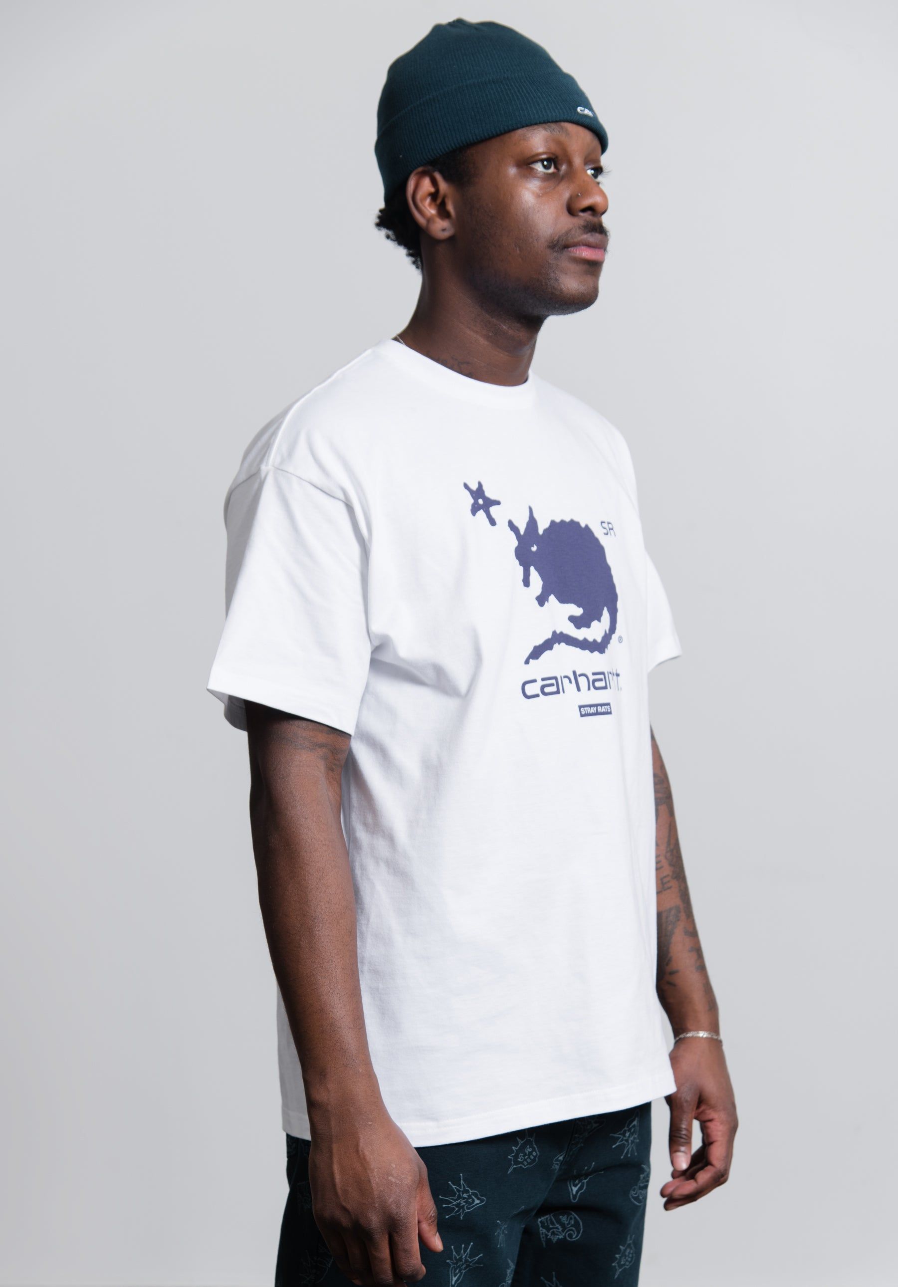 Wonky Rat Logo Tee White sold by Nomad product image thumbnail 3