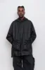 Tube Pleat Jacket Black sold by Nomad