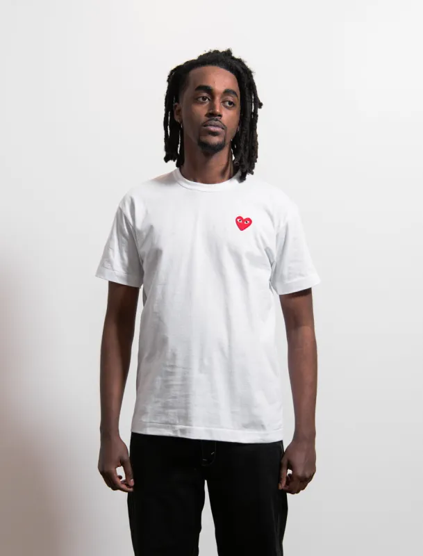 Emblem Tee White/Red T108 sold by Nomad