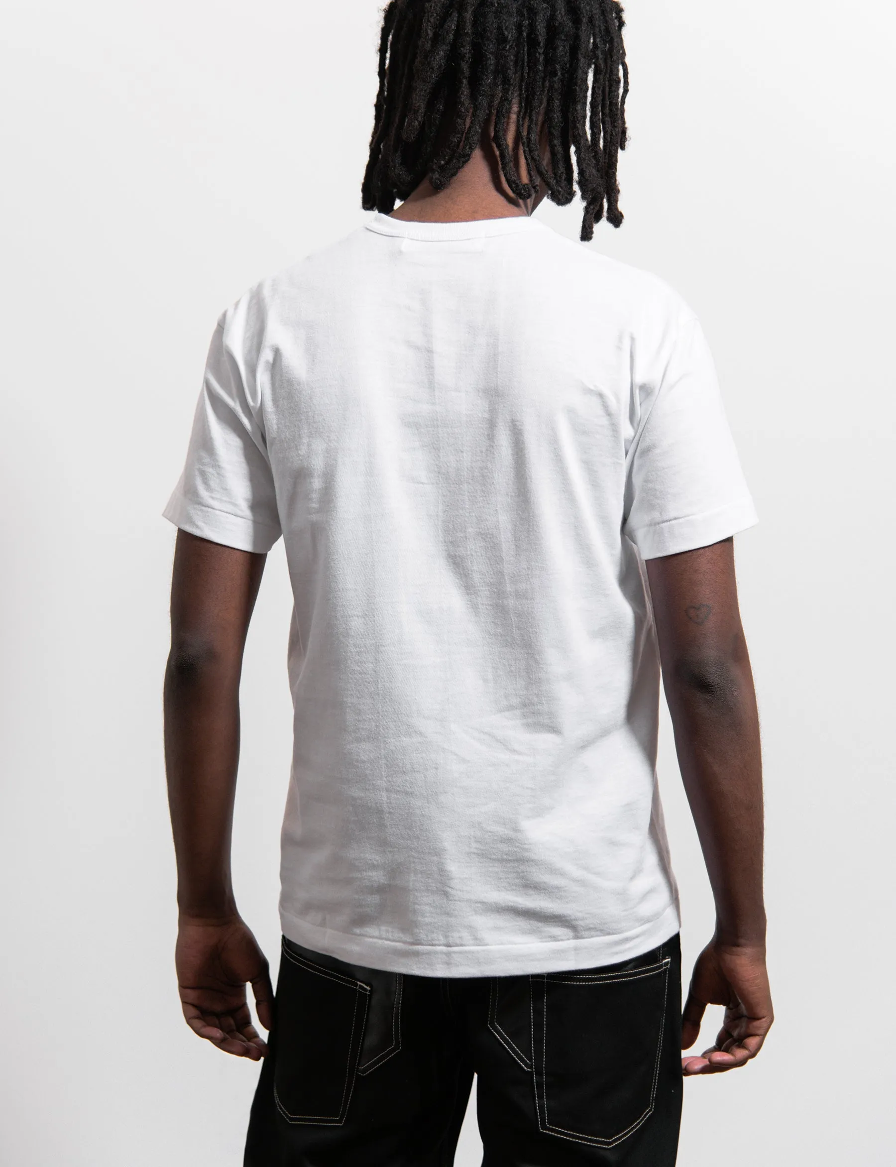 Emblem Tee White/Red T108 sold by Nomad product image thumbnail 3