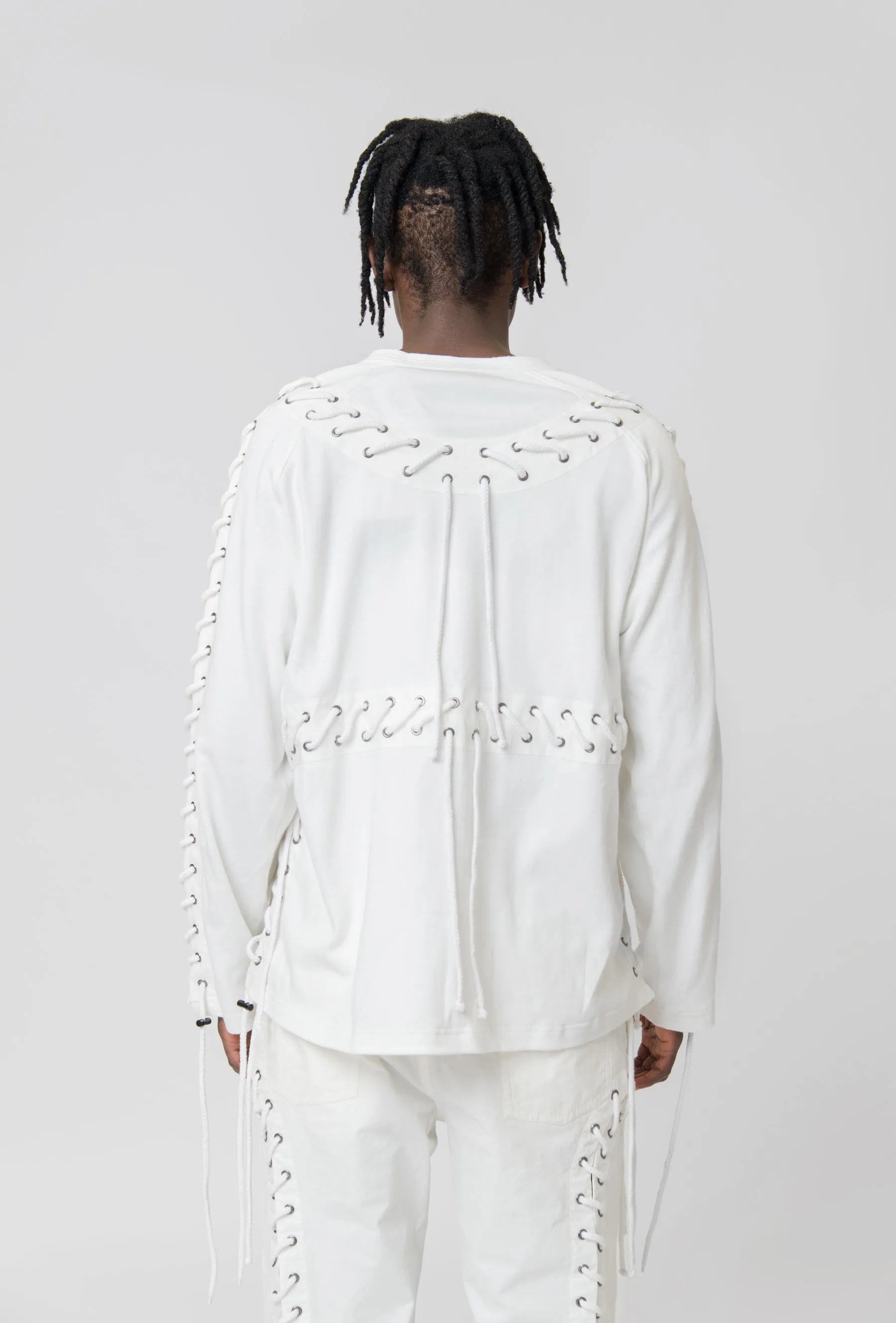 Deconstructed Laced Smock White CGSS24CJETLS12 sold by Nomad product image thumbnail 5
