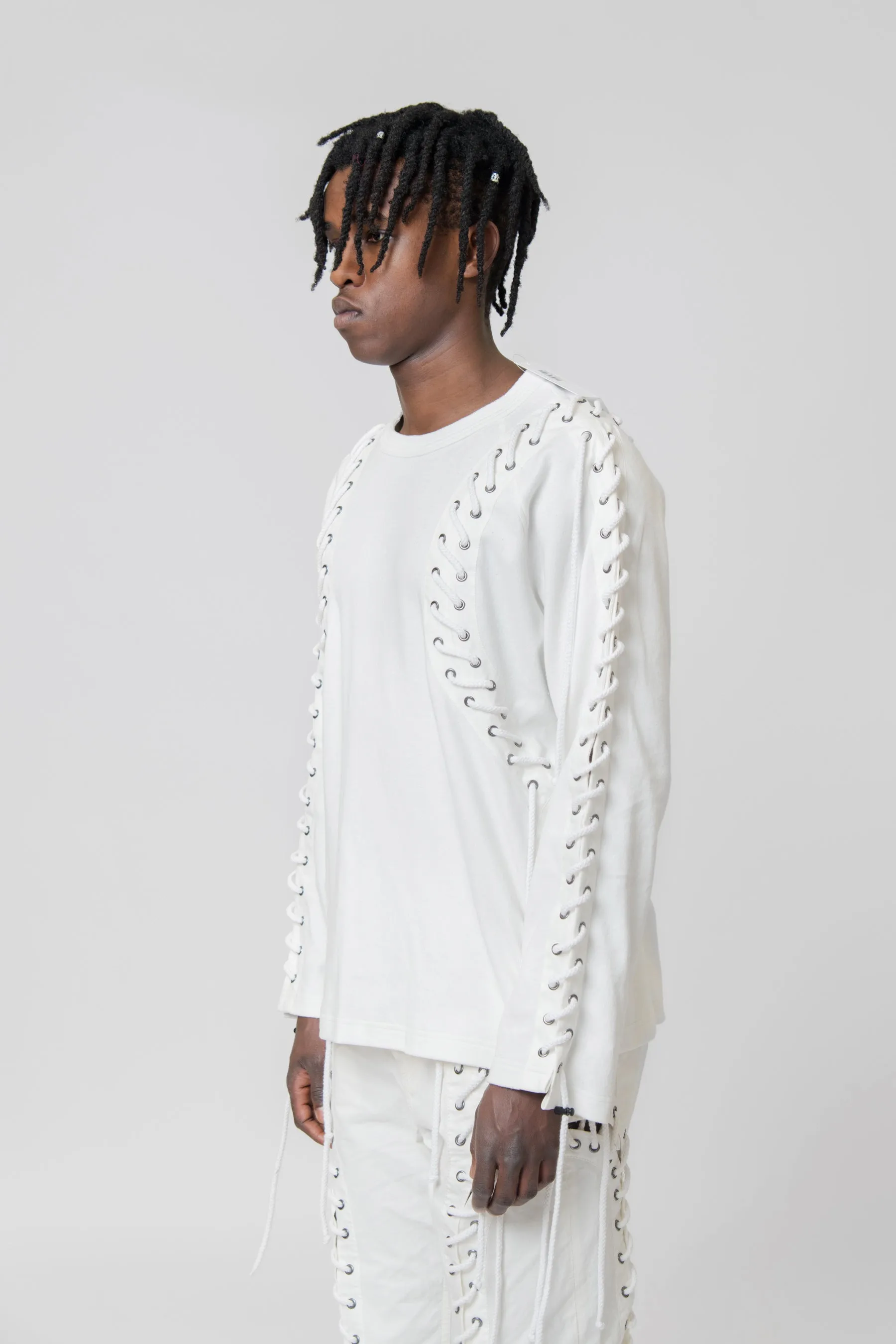 Deconstructed Laced Smock White CGSS24CJETLS12 sold by Nomad product image thumbnail 4