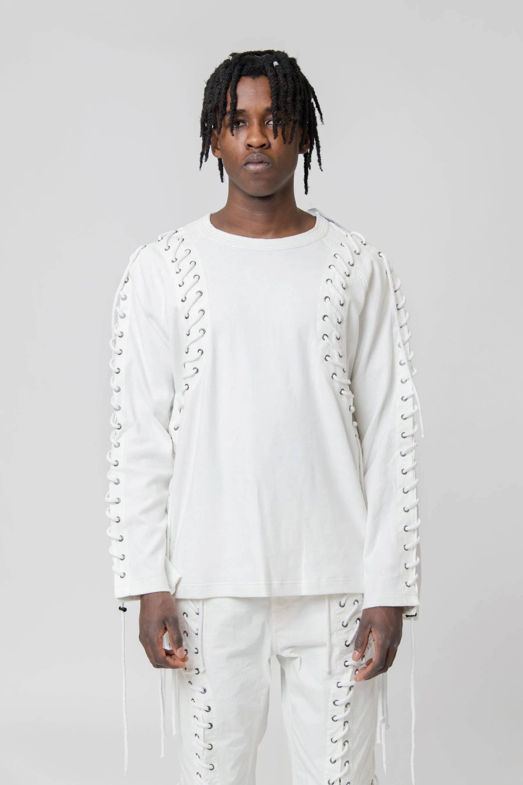Deconstructed Laced Smock White CGSS24CJETLS12 sold by Nomad product image thumbnail 3