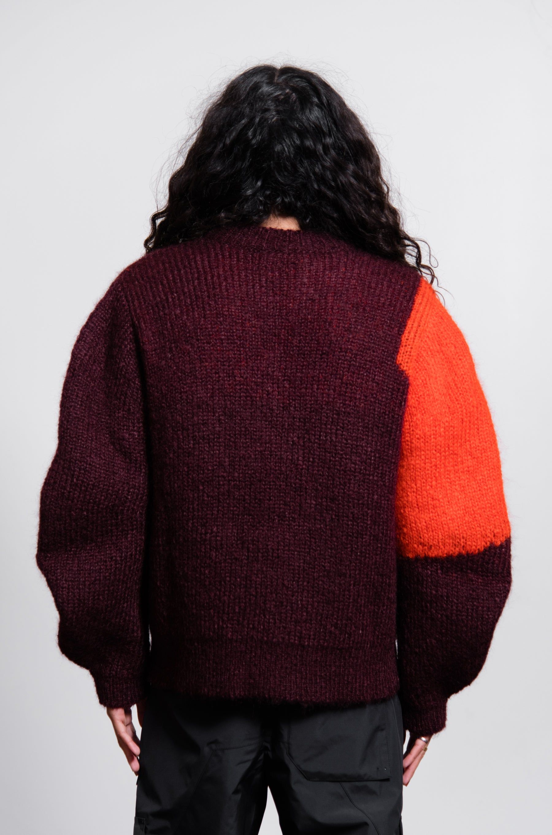 Ellsworth Kelly Intarsia Mohair Knit Sweater Red sold by Nomad product image thumbnail 4