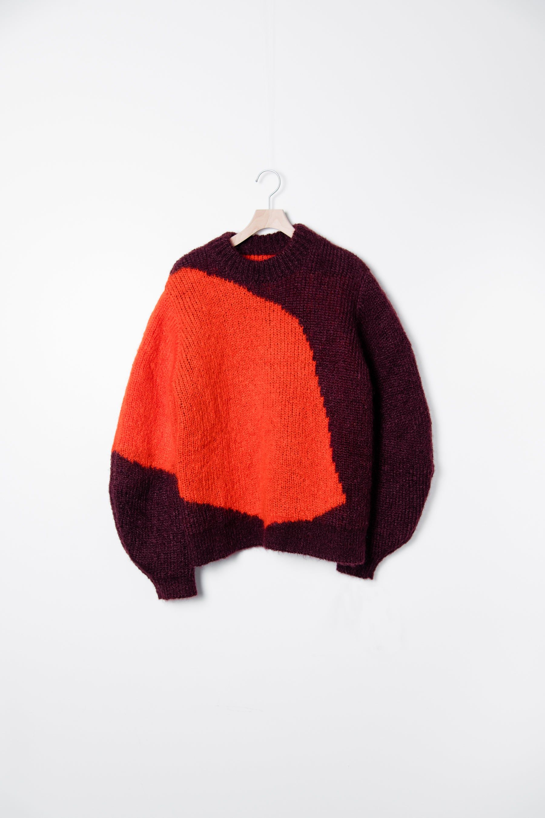 Ellsworth Kelly Intarsia Mohair Knit Sweater Red sold by Nomad product image thumbnail 2