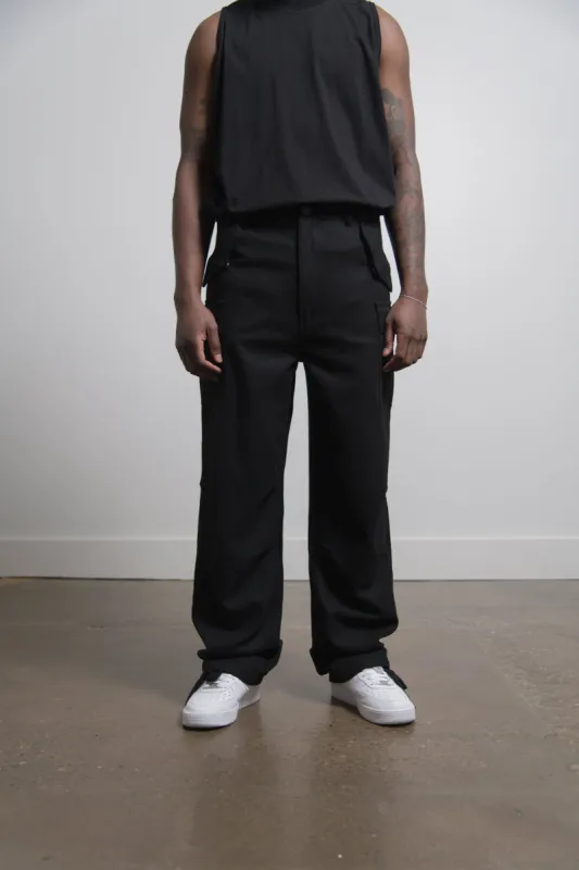 Combat Cargo Pant Black sold by Nomad